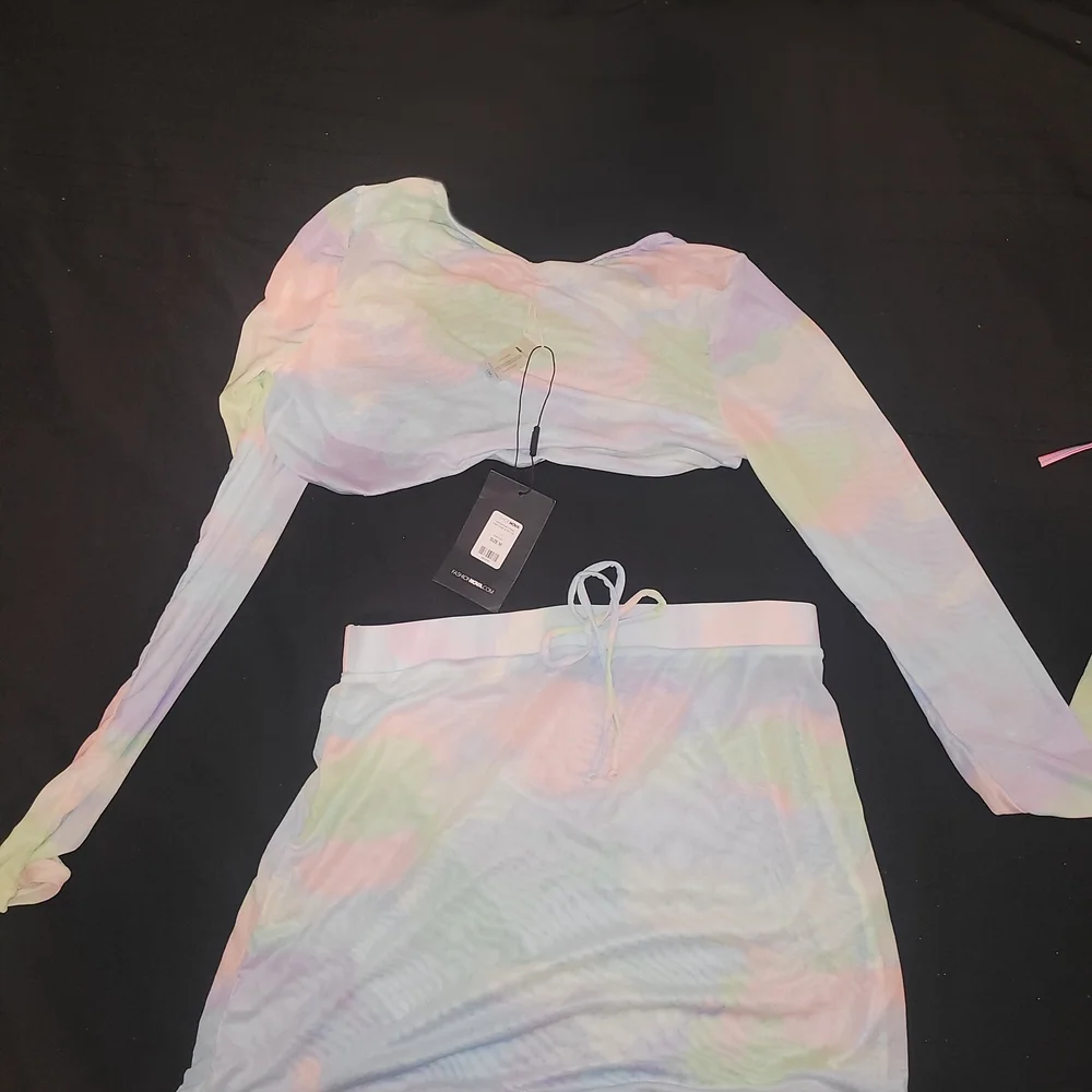 Pastel Tie-Dye Two-Piece Set - Picture 2 of 2